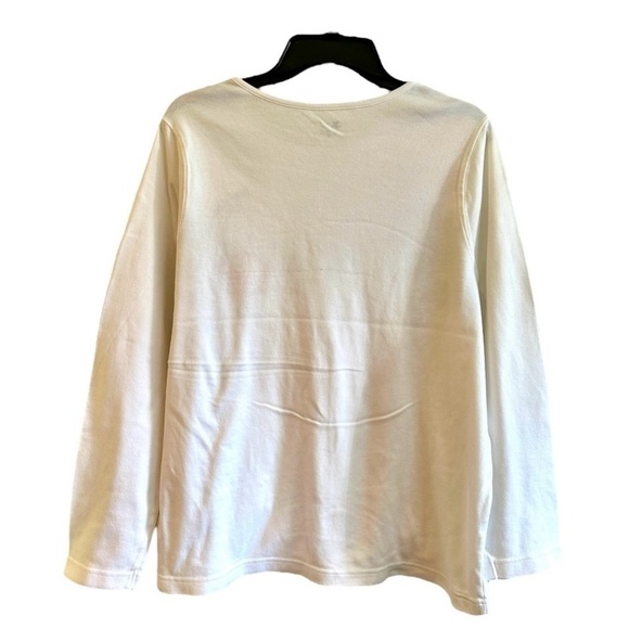 BOO DESIGNERS ORIGINALS, WOMENS, 100% WHITE COTTON SHIRT. LONG SLEEVE. SIZE 1X - Picture 2 of 5